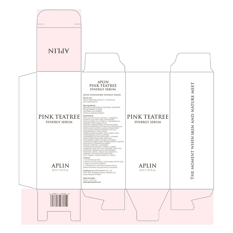 Pink Tea Tree Synergy Serum 30Ml/Skin Moisturizer/Facial Moisturizers/1.01 Fl. Oz, CICA, Hyaluronic Acid and Niacinamide, Korean Skin Care, Hydrating
