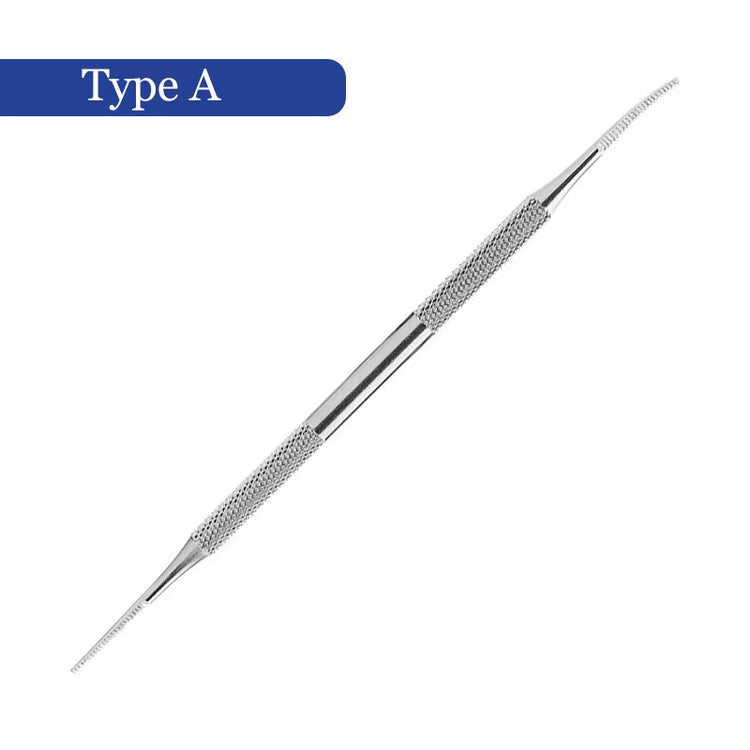 Stainless Steel Toe Nail File Foot Nail Care Hook Ingrown Double Ended Ingrown Toe Correction Lifter File Manicure Clean Tool