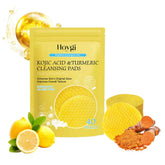 GlowClean™ Kojic Acid & Turmeric Exfoliating Pads – 40/50Pcs Daily Facial Cleansing & Skin Care