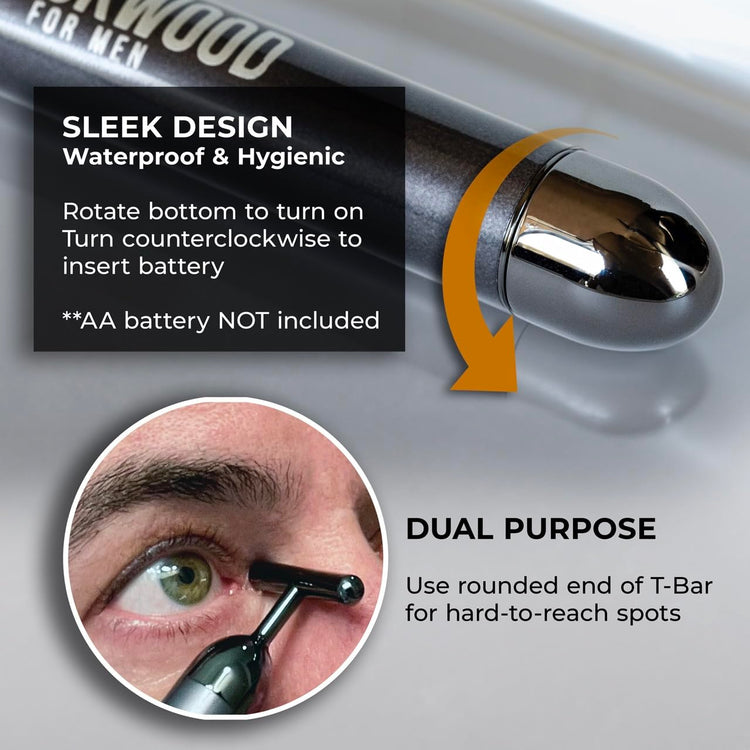 Eye Roller Facial Skincare Massager - Spa Jade Roller Alternative - Fights Puffy Eyes, Dark Circles, & Crow&