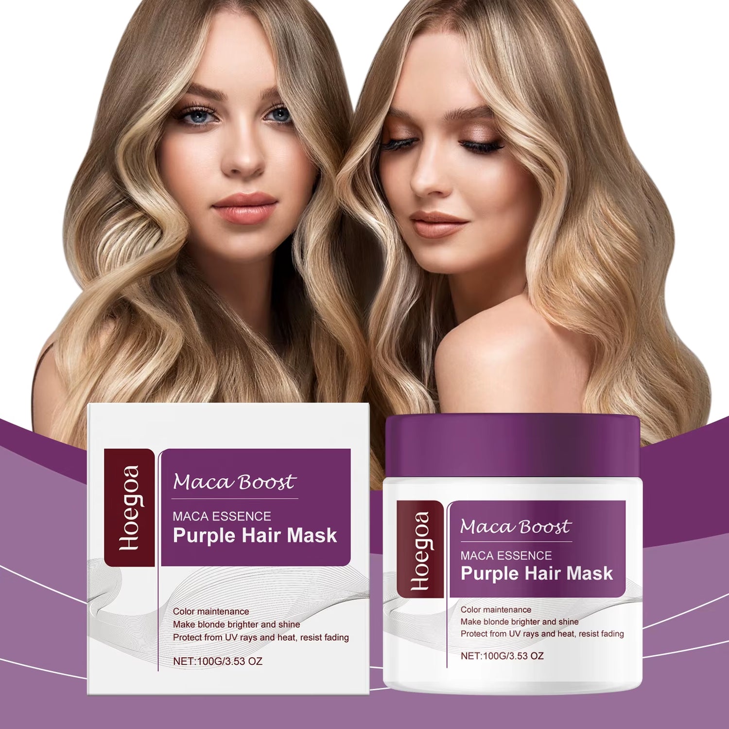 Magical Purple Hair Mask – Professional Toning Treatment for Blonde, Silver, Gray & Highlighted Hair to Eliminate Brass and Yellow Tones