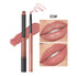 QIBEST 2Pcs Lipstick Lipliner Pen Set Matte Nude Lip Liner Pencil Waterproof Long Lasting Lipstick Pen Contour Makeup for Women