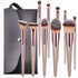 Makeup Brushes, 10 Pcs Make up Brush Premium Synthetic Makeup Brushes Set Professional Face Powder Eye Makeup Brushes Blending Makeup Brush Set with Makeup Bag Graduation Gift (Champagne) (10Set+1)