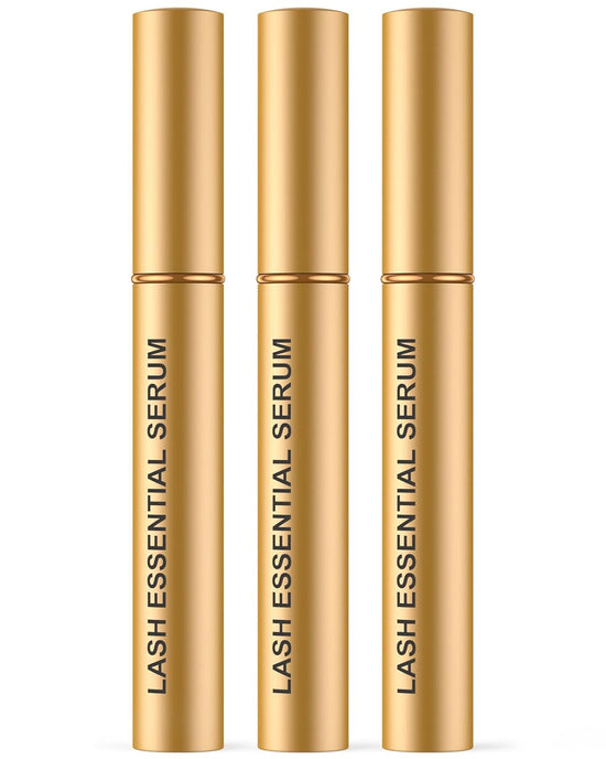 Natural Cosmetic Eyelash Serum for Longer, Thicker Lashes & Brows, Boost Lash Serum Vegan & Cruelty-Free - Niacinamide, Centella Asiatica Leaf Extract (15 Ml Gold)