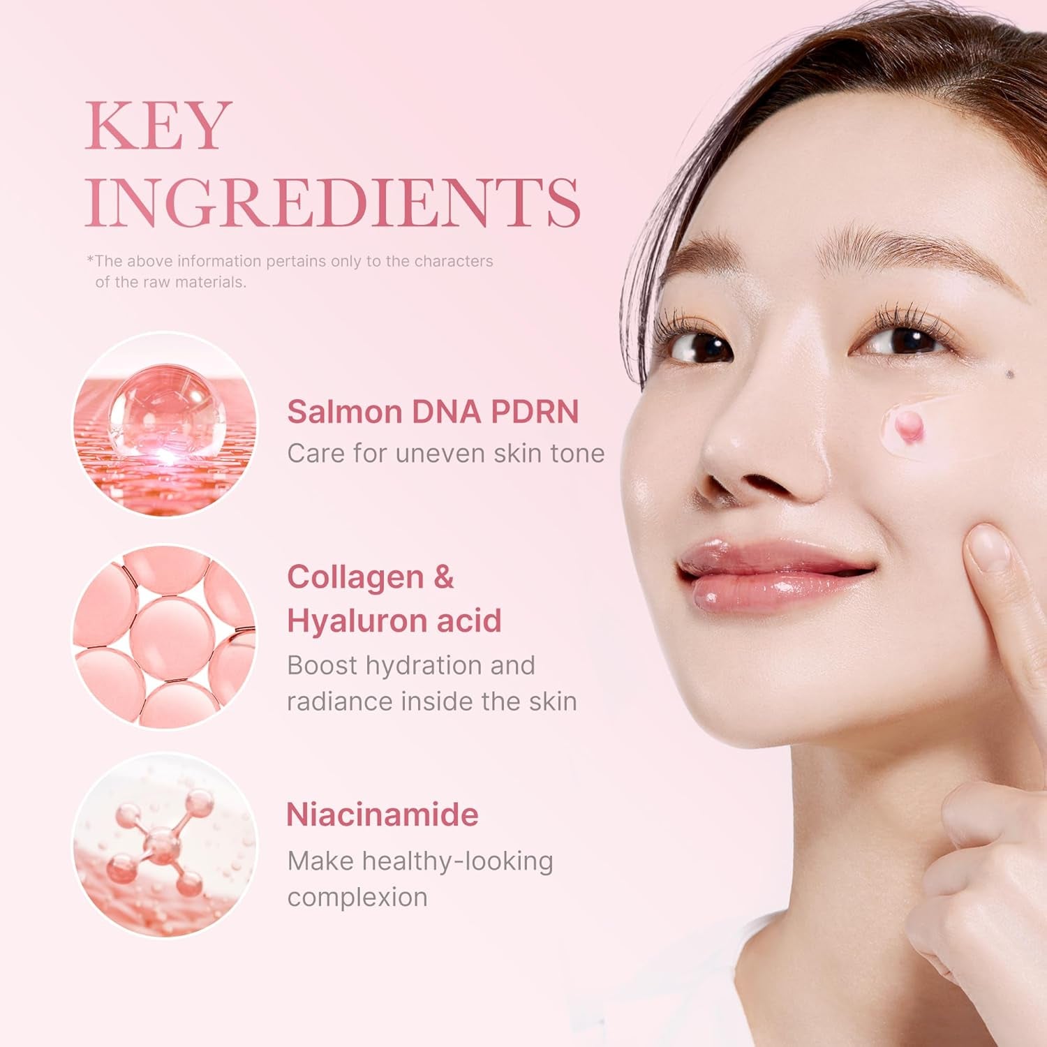 Salmon DNA PDRN Pink Collagen Capsule Cream, Face Moisturizer | Lightweight Moisturizing Cream | PDRN, Niacinamide for Uneven Skin Tone, Glow Hydration | Korean Skin Care 1.94 Oz