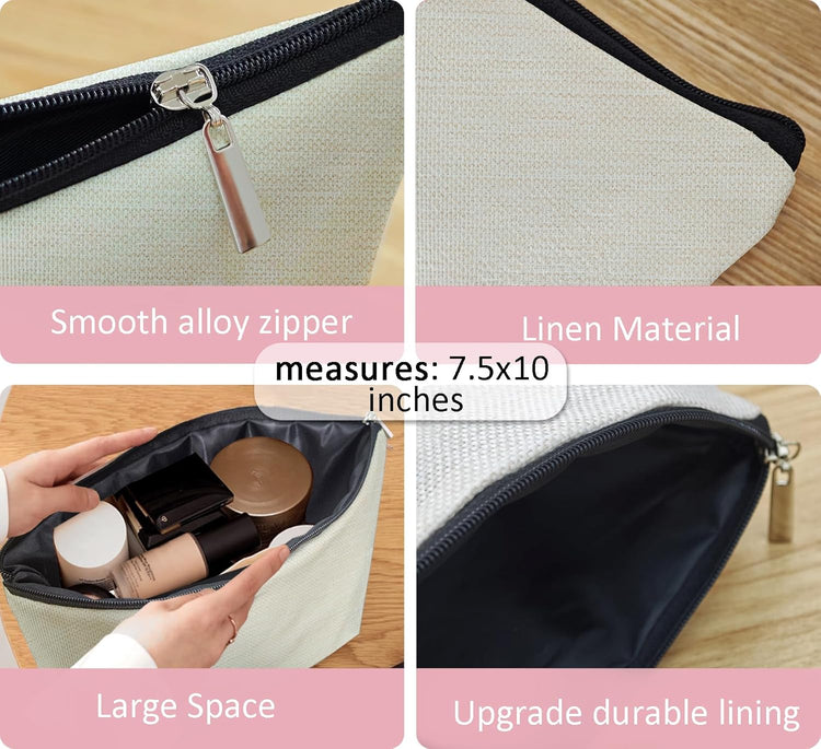 Christian Gifts for Women, Pink Christian Makeup Bag, Pink Coquette Bow Bible Verse Scripture Cosmetic Bags Zipper Pouch for Women, Religious Gifts for Christian Woman, Pink Makeup Pouch