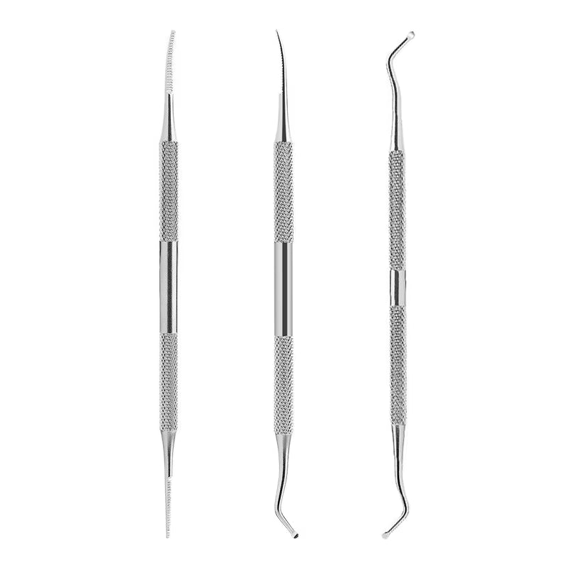 Stainless Steel Toe Nail File Foot Nail Care Hook Ingrown Double Ended Ingrown Toe Correction Lifter File Manicure Clean Tool